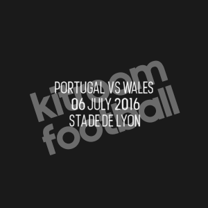 UEFA Euro 2016 Wales Match Detail Transfer MDT Patch vs Portugal Repro