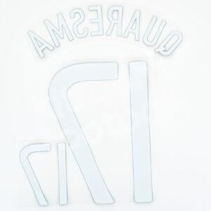 UEFA Euro 2008 Portugal Away Name Number Set #17 QUARESMA Repro - Image 3