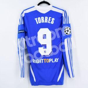 2012 Chelsea Final Champions League Player Issue Shirt #9 F. TORRES TechFit Size 6 - Image 1