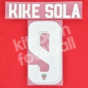 Official 2013-14 Ath. Club Bilbao Name Number Set #9 KIKE SOLA