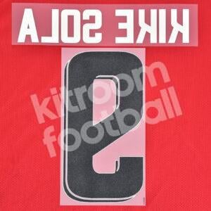 Official 2013-14 Ath. Club Bilbao Name Number Set #9 KIKE SOLA - Image 3