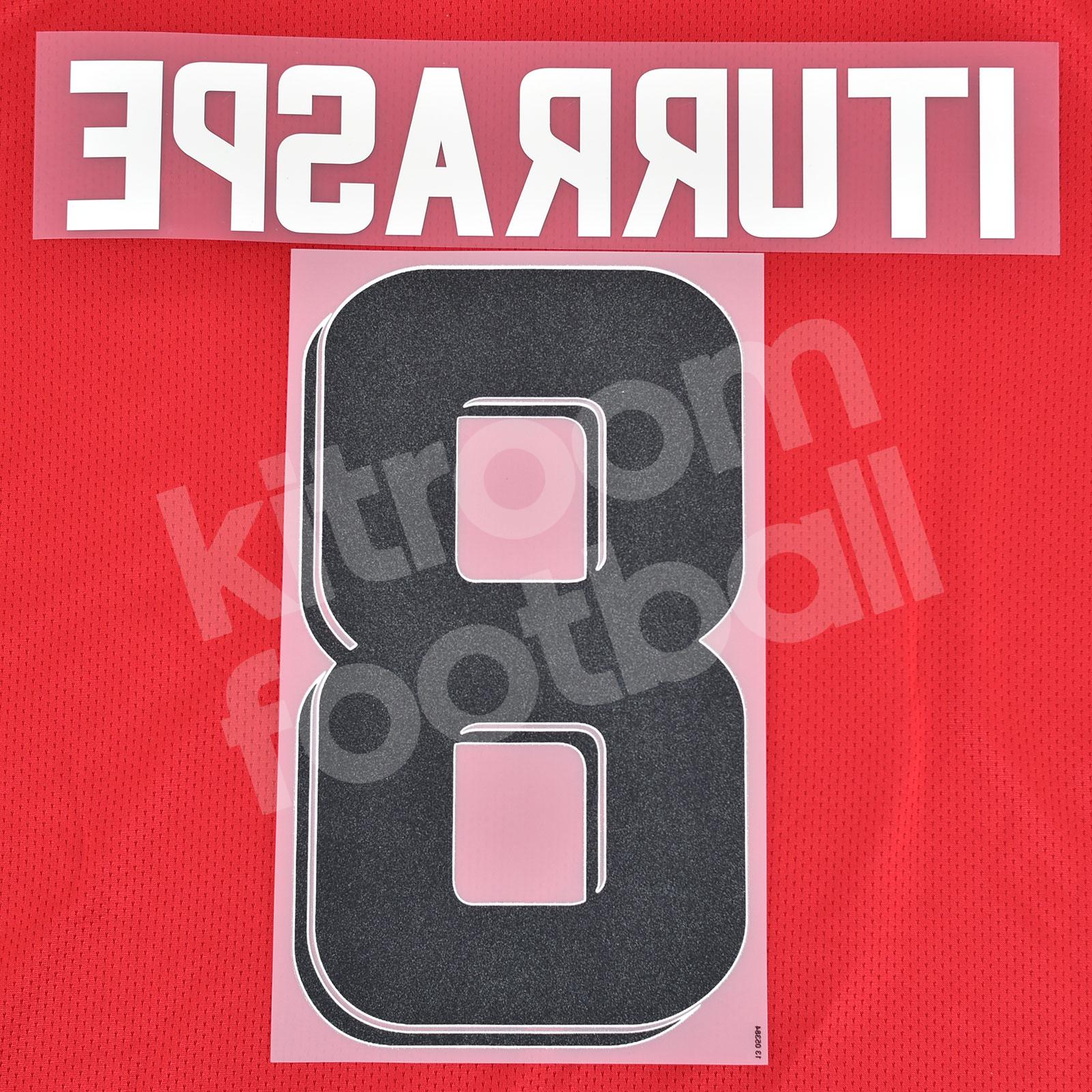 Ath Numbers Official 2013-14 Ath. Club Bilbao Name Number Set #8 ITURRASPE ...