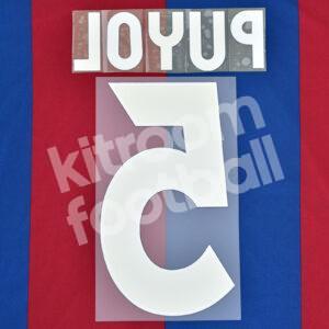 Original Player Issue 2006-07 Barcelona Name Set #5 PUYOL Sipesa v2 - Image 3