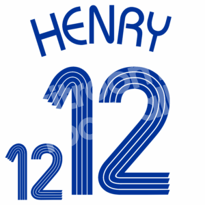 France FIFA World Cup 2006 Away Name Number Set #12 HENRY Repro