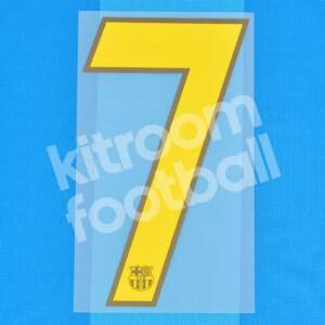 Original Player Issue 2007-08 Barcelona Number #7 Sipesa