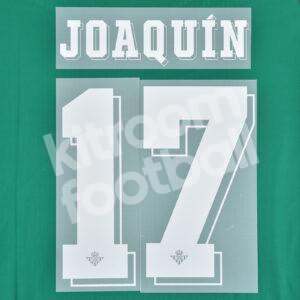 Original Playe Issue 2021-22 Real Betis Name Set Europa #17 JOAQUÍN