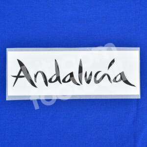 Malaga CF Andalucia Sponsor Patch Negro Parche Publicidad Repro
