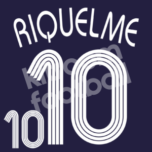 Argentina FIFA World Cup 2006 Away Name Number Set #10 RIQUELME Repro