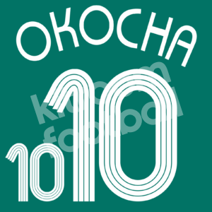 Nigeria FIFA World Cup 2006 Home Name Number Set #10 OKOCHA Repro