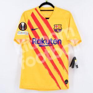 2021-22 Barcelona Senyera Shirt #30 GAVI *BNWT* S Europa League - Image 3
