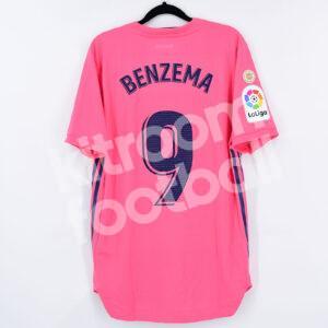 2020-21 Real Madrid Authentic Away Shirt #9 BENZEMA La Liga BNWT M - Image 1