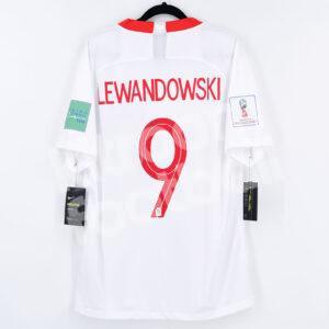 World Cup 2018 Poland Home Shirt #9 LEWANDOWSKI (M) BNWT Stadium - Image 1