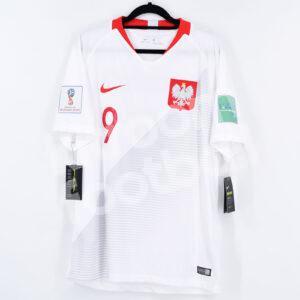 World Cup 2018 Poland Home Shirt #9 LEWANDOWSKI (M) BNWT Stadium - Image 3