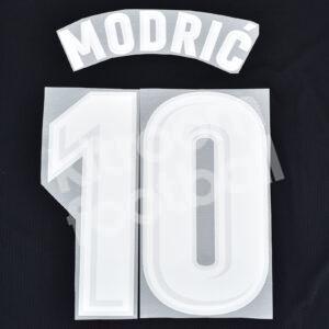 2017-18 Real Madrid La Liga Away Name Number Set #10 MODRIC Repro v2 - Image 3