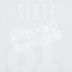 2018-19 Lyon Third Name Number Set #18 FEKIR Ligue One Repro - Image 4