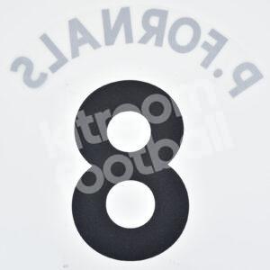 2019-23 Westham Name Number Set Black #8 P. FORNALS Repro - Image 3