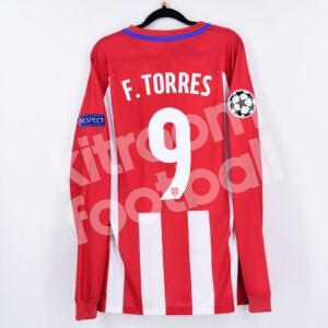 2016-17 Atletico Madrid Home Shirt #9 F. TORRES Player Issue Match (L) - Image 1