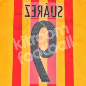 Original Player Issue 2015-16 Barcelona Away Name Set #9 SUÁREZ Avery - Image 3