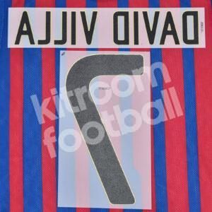 Original Player Issue 2011-12 Barcelona Name Number Set #7 DAVID VILLA Sipesa - Image 3
