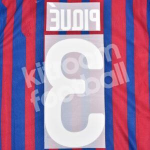 2011-12 Barcelona Name Number Set #3 PIQUÉ Repro - Image 4