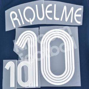 Argentina FIFA World Cup 2006 Away Name Number Set #10 RIQUELME Repro - Image 3