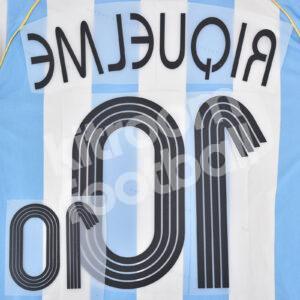 Argentina FIFA World Cup 2006 Home Name Number Set #10 RIQUELME Repro - Image 4