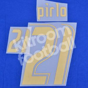 Italy FIFA World Cup 2006  Home Name Number Set #21 PIRLO Repro