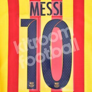 Original Player Issue 2015-16 Barcelona Away Name Number Set #10 MESSI Avery