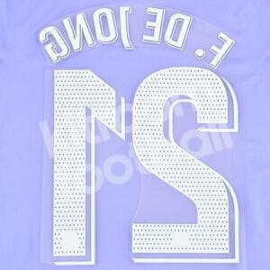 Original Player Issue 2021-22 Barcelona Away Name Number Set #21 F. DE JONG Avery - Image 3