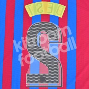 Original Player Issue 2021-22 Barcelona Home Name Number Set #2 DEST Avery - Image 3