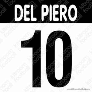 2002-03 Juventus Home Name Number Set #10 DEL PIERO Repro