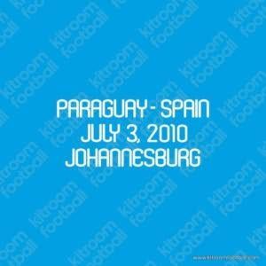FIFA World Cup South Africa 2010 MDT Patch Spain vs Paraguay White Repro