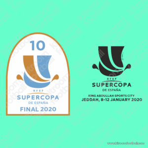 2019-20 Real Madrid Supercopa (Spain) Third Patch Set 2020 (Repro)