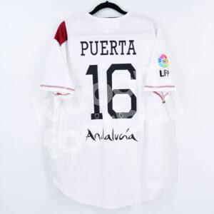 2007-08 Sevilla FC Home Shirt #16 PUERTA Joma L (Very Good)