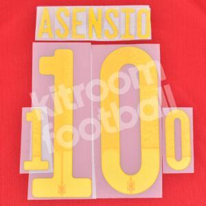 2019-22 Spain Home Name Number Set #10 ASENSIO Repro