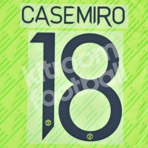 2022-23 Manchester United Third Name Number Set #18 CASEMIRO Cup Repro