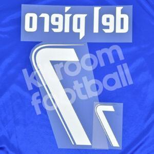 Official UEFA Euro 2008 Italy Home Name Number Set #7 DEL PIERO - Image 2