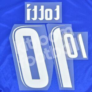 World Cup 2006 Italy Name Number Set Home #10 TOTTI Repro v2 - Image 3