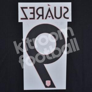 Official 2020-21 Atletico Madrid Away Name Number Set #9 SUAREZ - Image 3