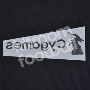 Juventus Cygames Sponsor Patch White Repro - Image 3