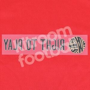 Original Player Issue 2019-21 Liverpool Right To Play Sponsor Patch - Image 3