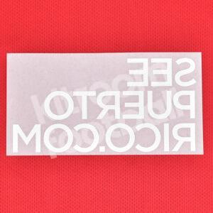 Official 2016-17 Sevilla CF SEE PUERTO RICO Sponsor Patch Flock White - Image 3