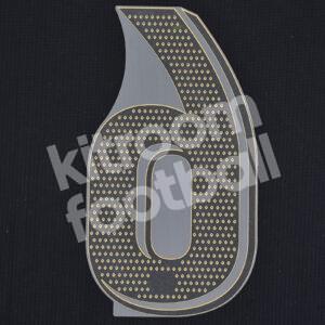 Original Player Issue 2020-21 Barcelona Away La Liga Gold Number #6 - Image 3