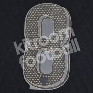 Original Player Issue 2020-21 Barcelona Away La Liga Gold Number #8 - Image 3