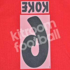 Original Player Issue 2015-16 Atletico Madrid Home Name Number Set #6 KOKE - Image 3