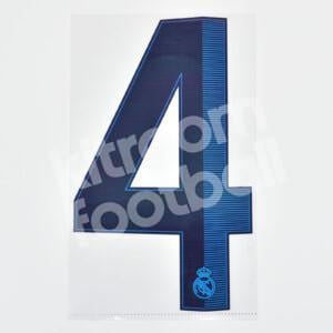 Original Player Issue 2012-13 Real Madrid Home Number #4 Sporting ID