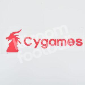 Juventus Cygames Sponsor Patch Red Repro