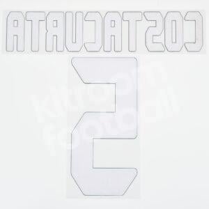 Original Player Issue 2004-07 AC Milan Away Name Number Set #5 COSTACURTA - Image 3