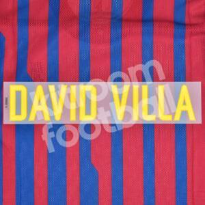 Original Player Issue 2011-12 Barcelona Home Name Block