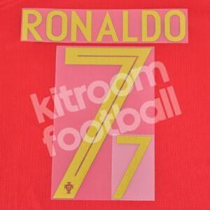 Original Player Issue World Cup 2018 Portugal Home Name Number Set #7 RONALDO